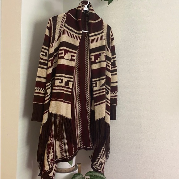 long boho cardigan